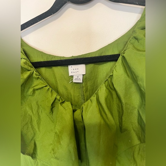 A New Day Green Ruffle Dress - Picture 5 of 6